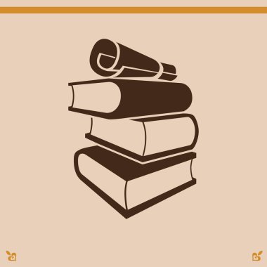 kitap simgesini illüstrasyon