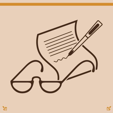  Gözlük simgesi simgesi