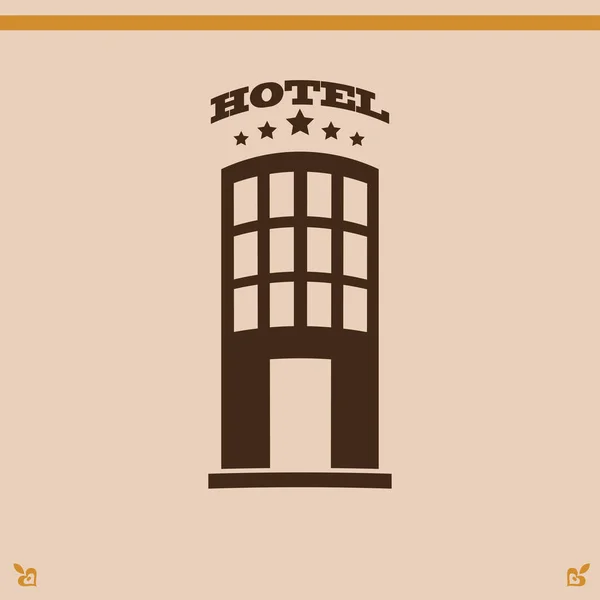 Hotel ikona ilustracja — Wektor stockowy