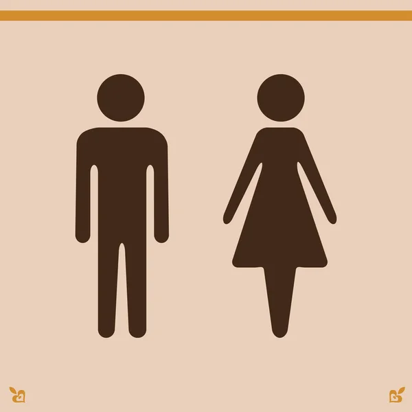 Man and woman illustration — Stock Vector