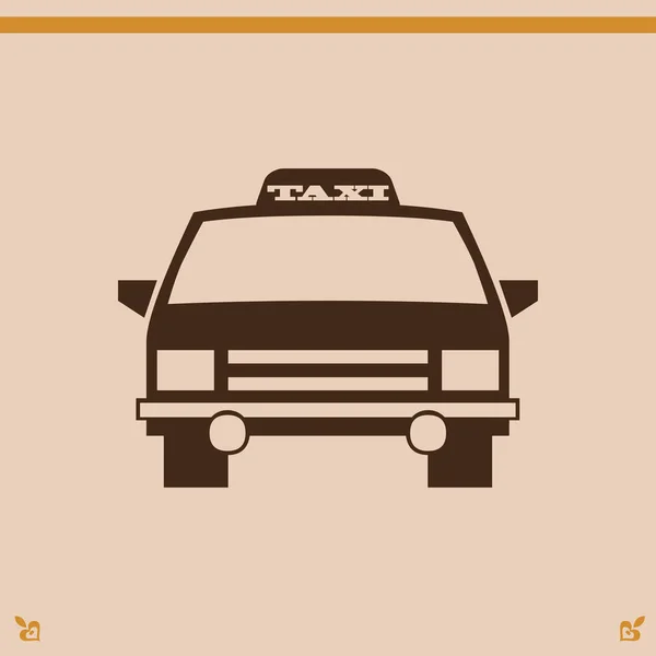 Taxi auto pictogram — Stockvector