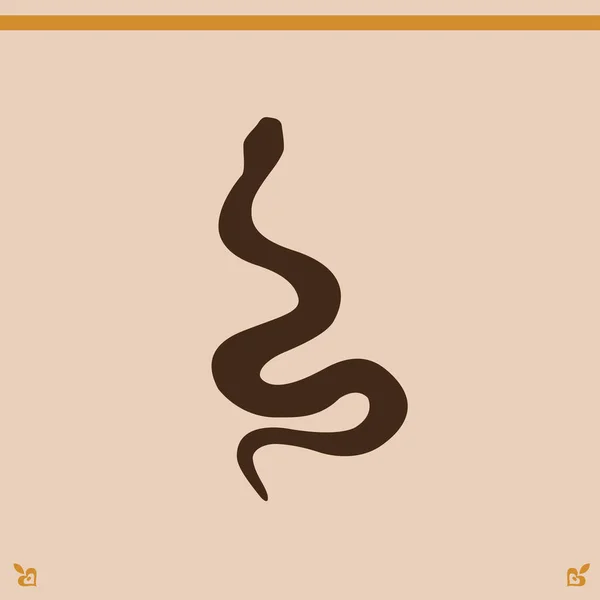 Иллюстрация значка змеи — стоковый вектор