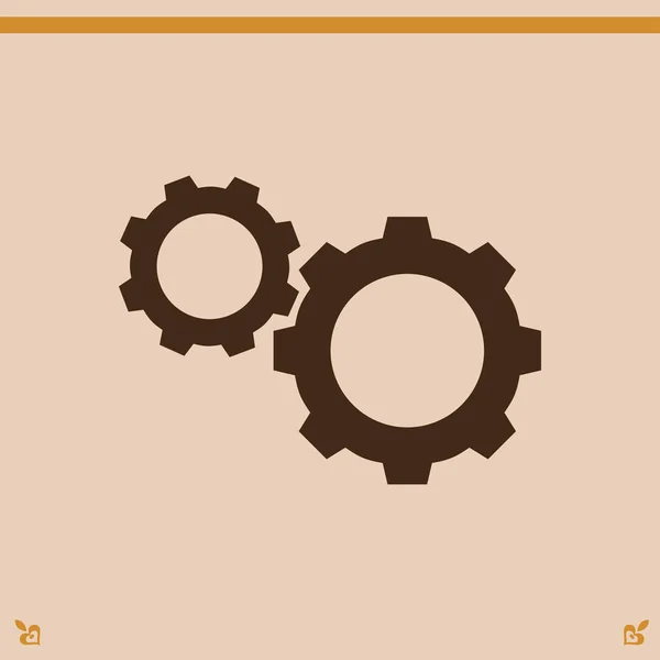 Cogwheels icon  illustration — Stock Vector