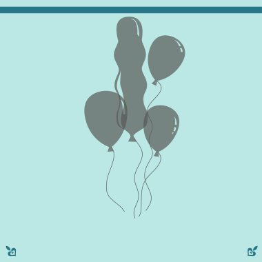 Balonlar simge tasarlamak