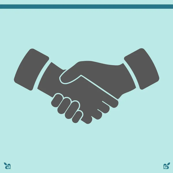 Handshake ikon illustration — Stock vektor