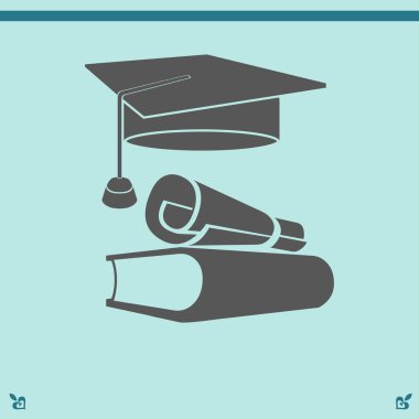 Öğrenci şapka simgesi 