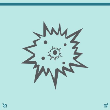 Düz patlama simgesi