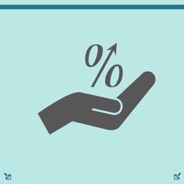 Yandan yüzde simgesi