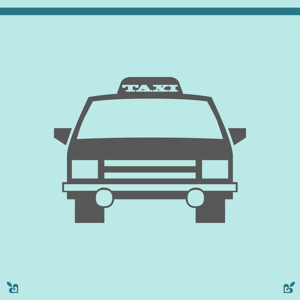 Ikona vozu taxi — Stockový vektor