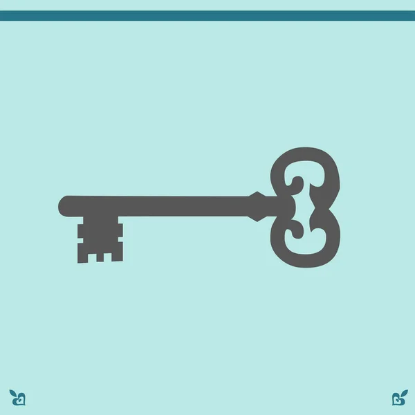 Sleutel-pictogram illustratie — Stockvector