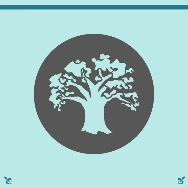 Ilustración del icono del árbol — Vector de stock