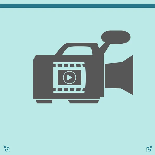 Icono de cámara de vídeo — Vector de stock