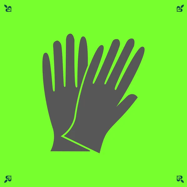 Work gloves icon — Stock Vector