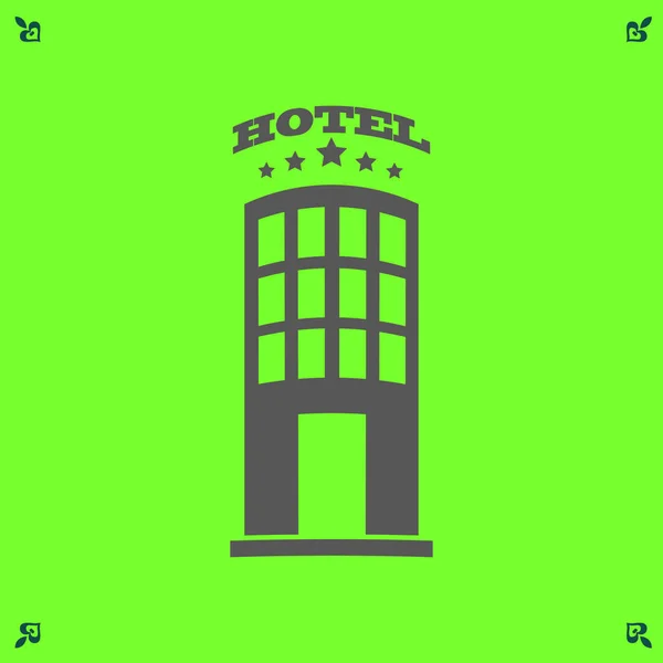 Hotel ikona ilustracja — Wektor stockowy