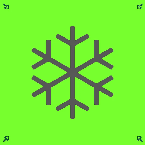 Ilustración de copo de nieve icono — Vector de stock