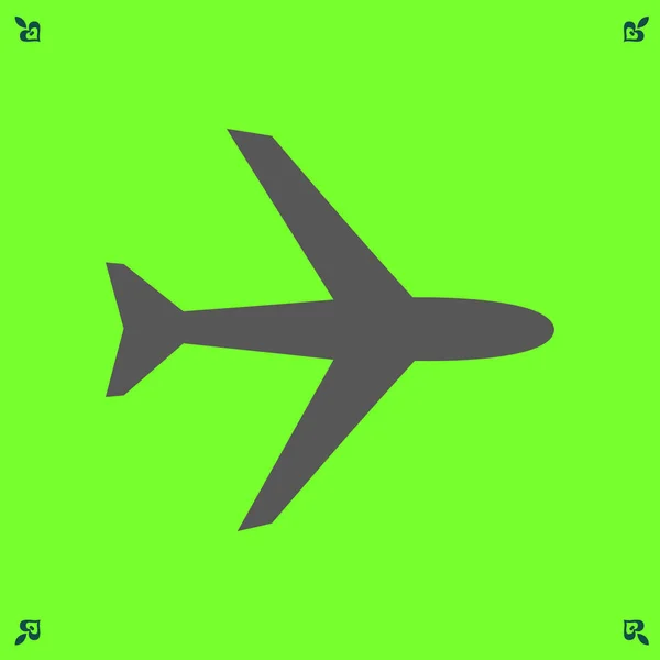 Ilustración de icono de avión — Vector de stock