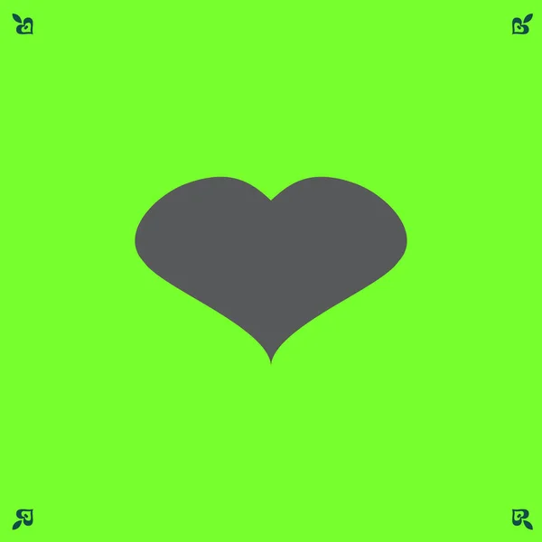 Icône de coeur, symbole d'amour — Image vectorielle