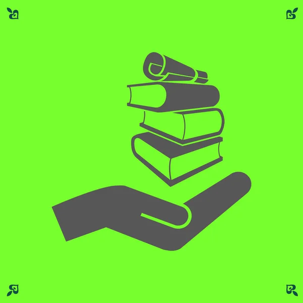 Books icon illustration — Stock Vector