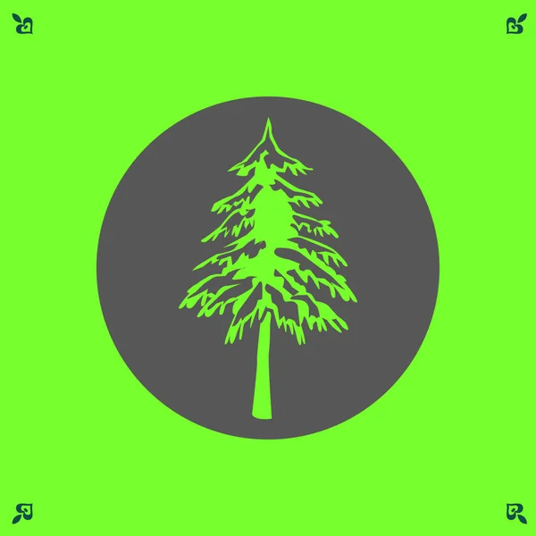 Tree icon illustration — Stock Vector