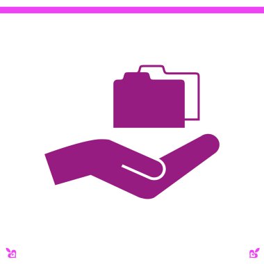 klasör simgesi illüstrasyon