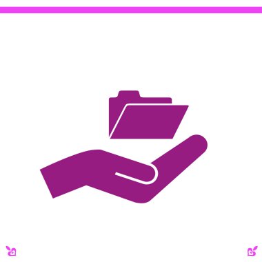 klasör simgesi illüstrasyon