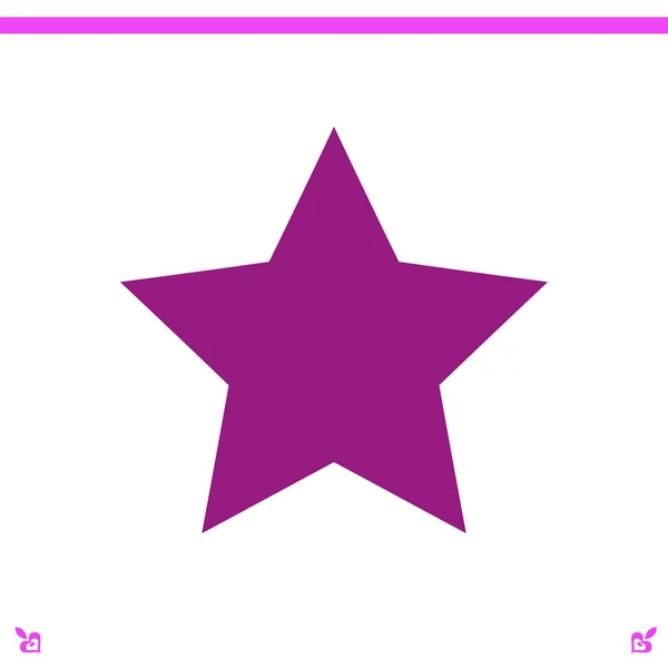 Illustrazione icona stella — Vettoriale Stock