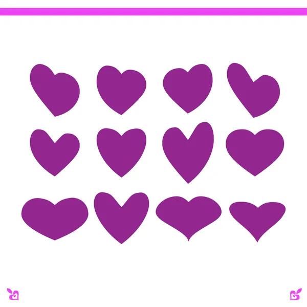 Знак любви, икона сердца — стоковый вектор