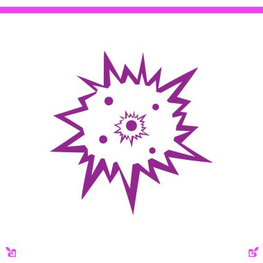 Düz patlama simgesi