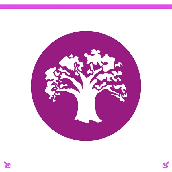 Drzewo ikona ilustracja — Wektor stockowy