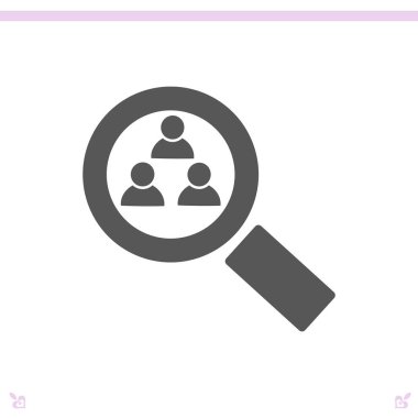 Büyütme cam illüstrasyonu