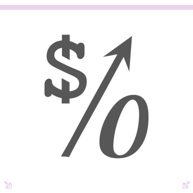 yüzde simgesi illüstrasyon