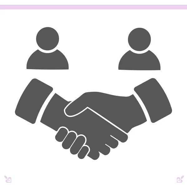 Handshake icon illustration — Stock Vector