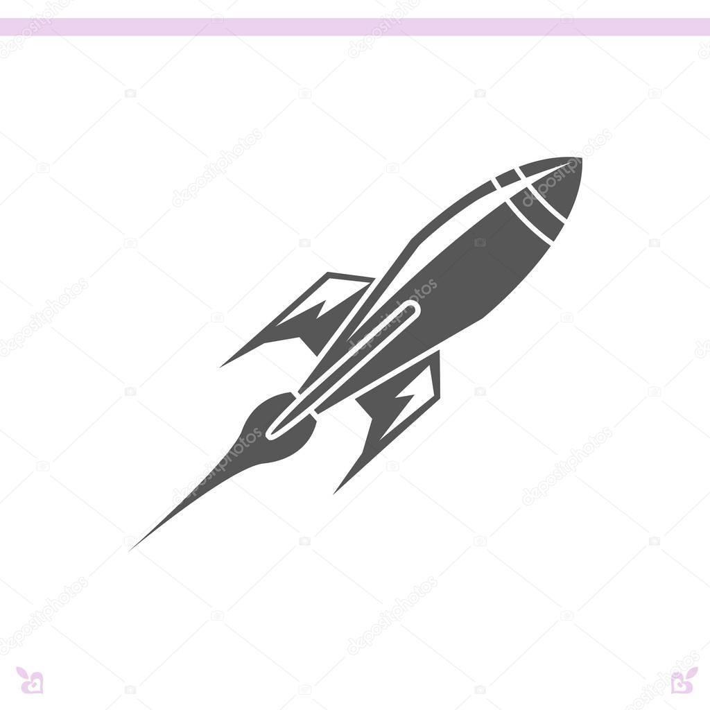 Rocket icon  illustration