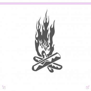 şenlik ateşi simge tasarlamak