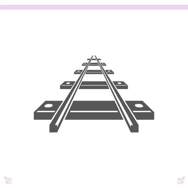 Illustration icône ferroviaire — Image vectorielle