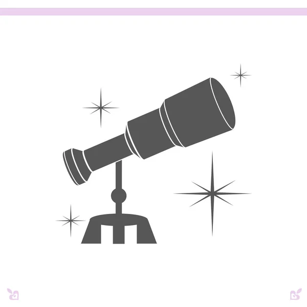 Telescope icon illustration — Stock Vector