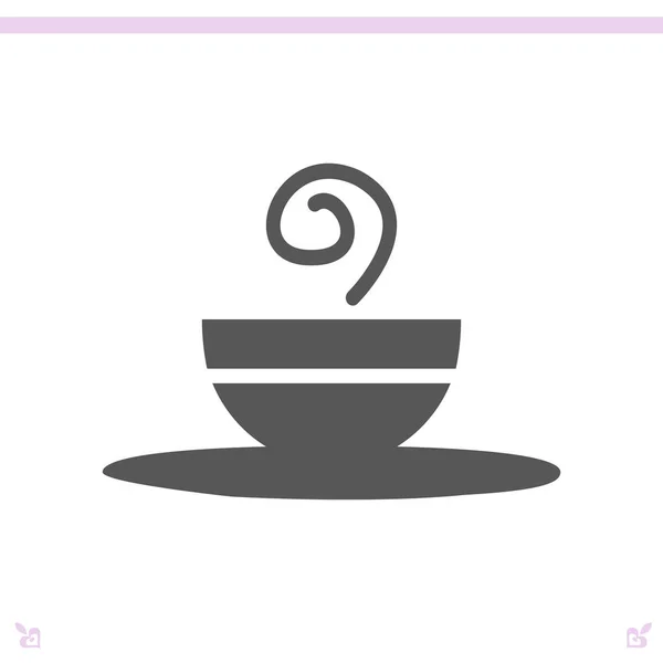 Значок тарелки для супа — стоковый вектор