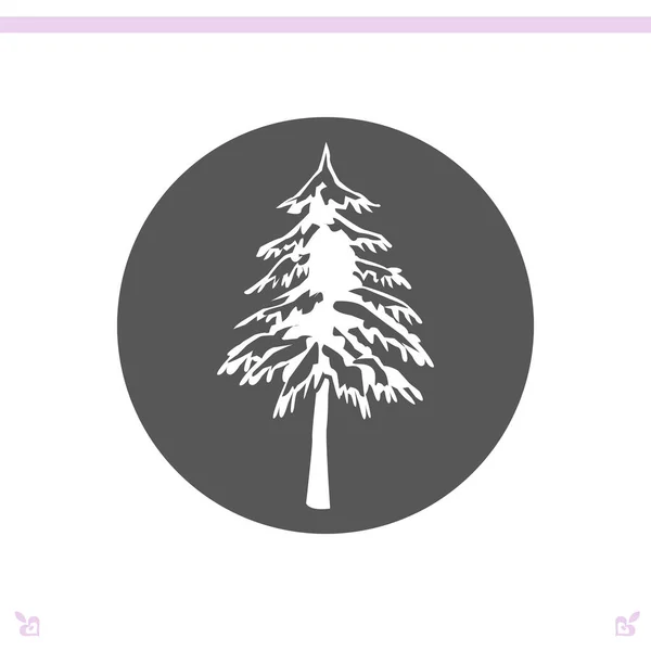 Obrázek ikony strom — Stockový vektor