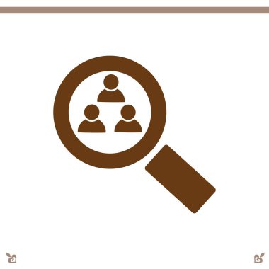 Büyütme cam illüstrasyonu