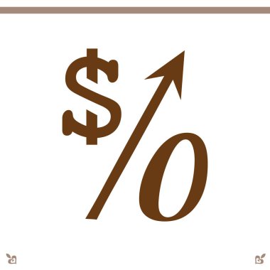 yüzde simgesi illüstrasyon