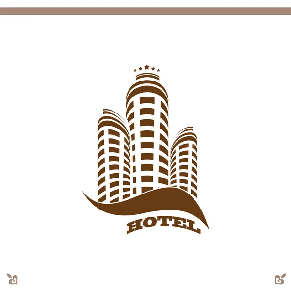 Hotel pictogram illustratie — Stockvector