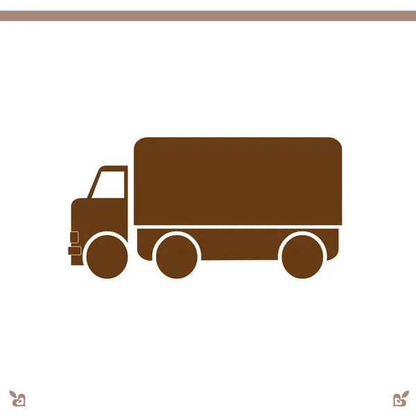 stock vector truck icon  illustration