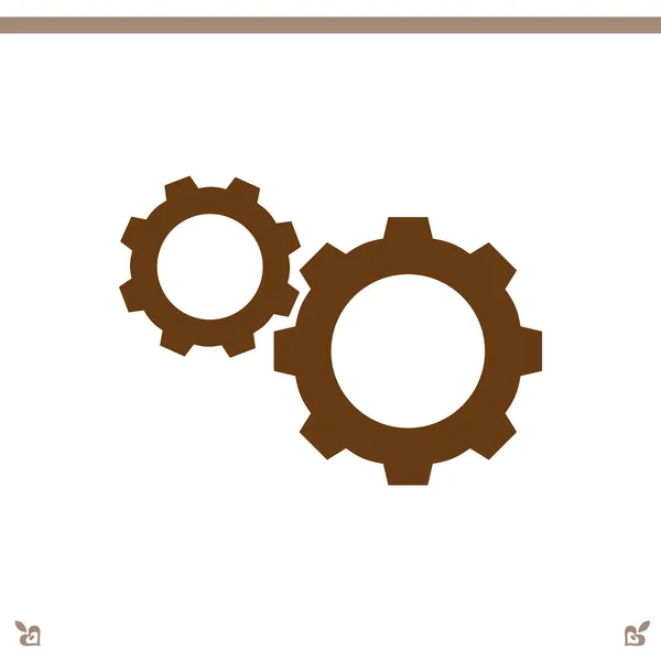Cogwheels simge tasarlamak — Stok Vektör