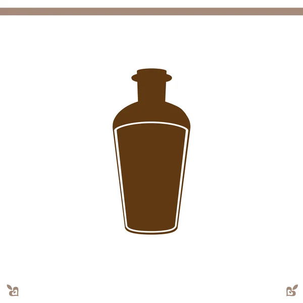 Fles pictogram illustratie — Stockvector