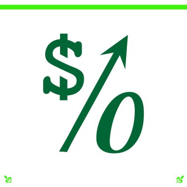 yüzde simgesi illüstrasyon