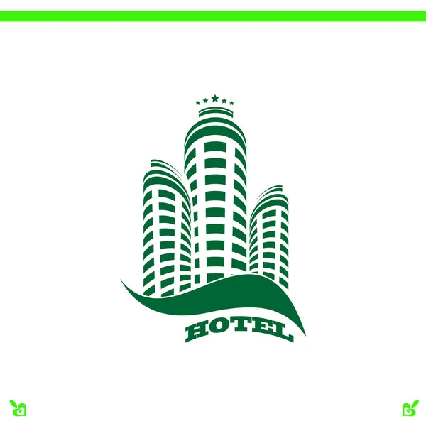 Ilustração ícone do hotel — Vetor de Stock