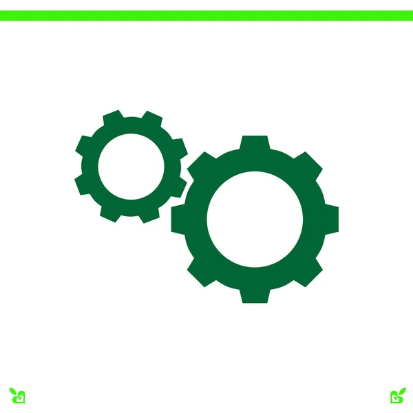 Cogwheels icon illustration — Stock Vector