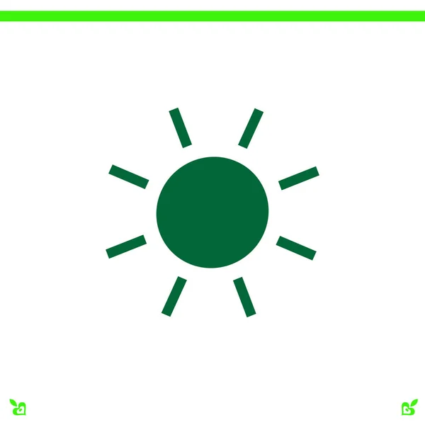Illustrazione icona del sole — Vettoriale Stock