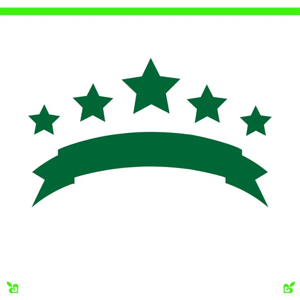 Five stars icon — Stock Vector