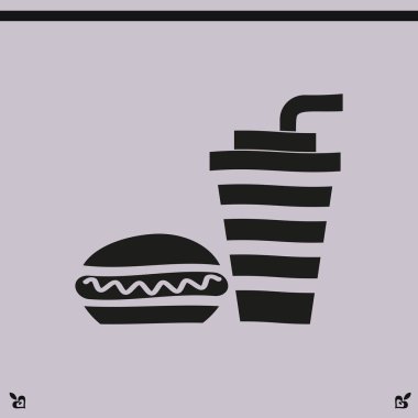 Sosisli ve içki simgesi